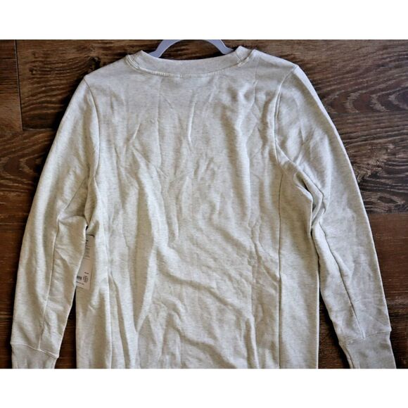 Athleta 659310 Women's Sz L/Tall Fog Gray Heather Coaster Luxe Sweatshirt Dress - Picture 11 of 16